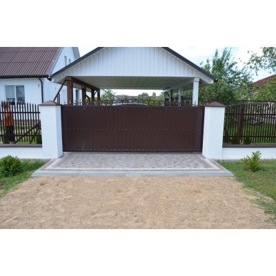 Ворота откатные в сборе