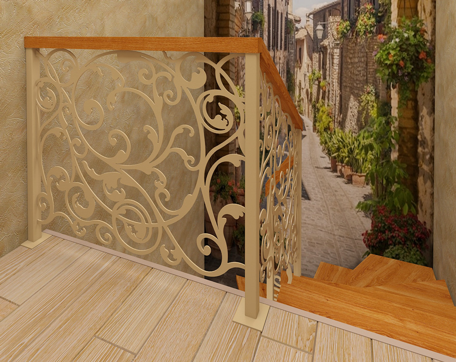 Ограждение второго этажа